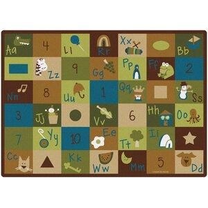 Learning Blocks Nature Kids Area Rug