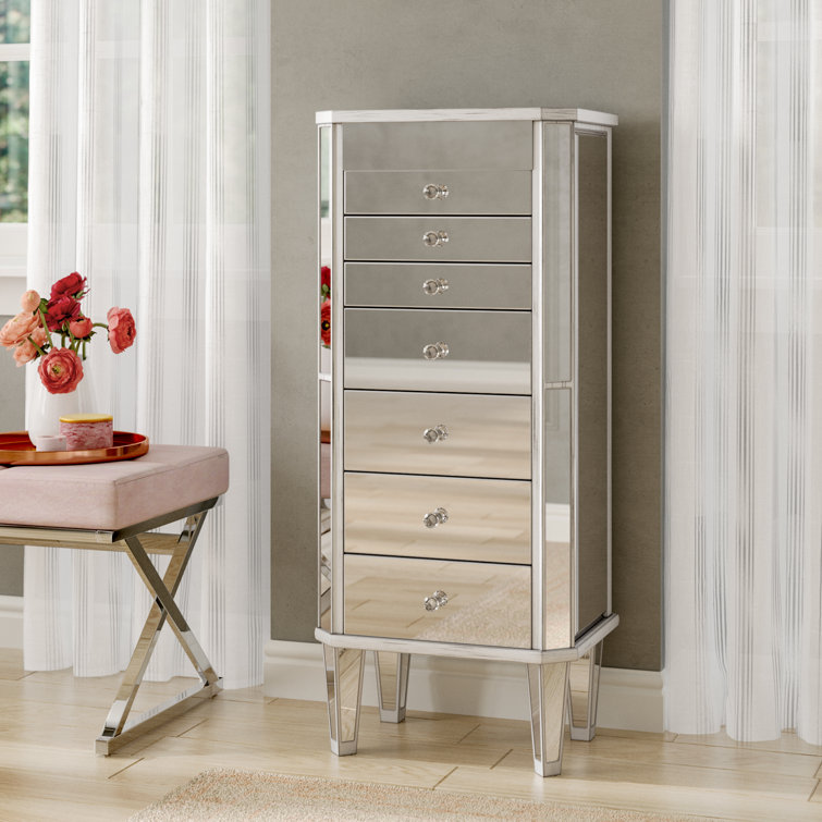 Jewelry Armoire with Mirror