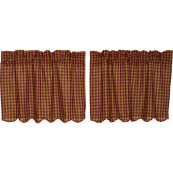 Rosdorf Park Theriault Kitchen Jacquard Cafe Curtain Wayfair
