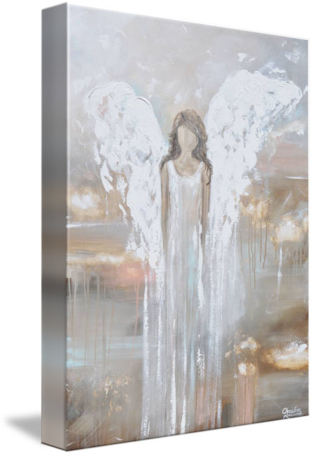Red Barrel Studio Angel Delicate Strength Acrylic Painting Print