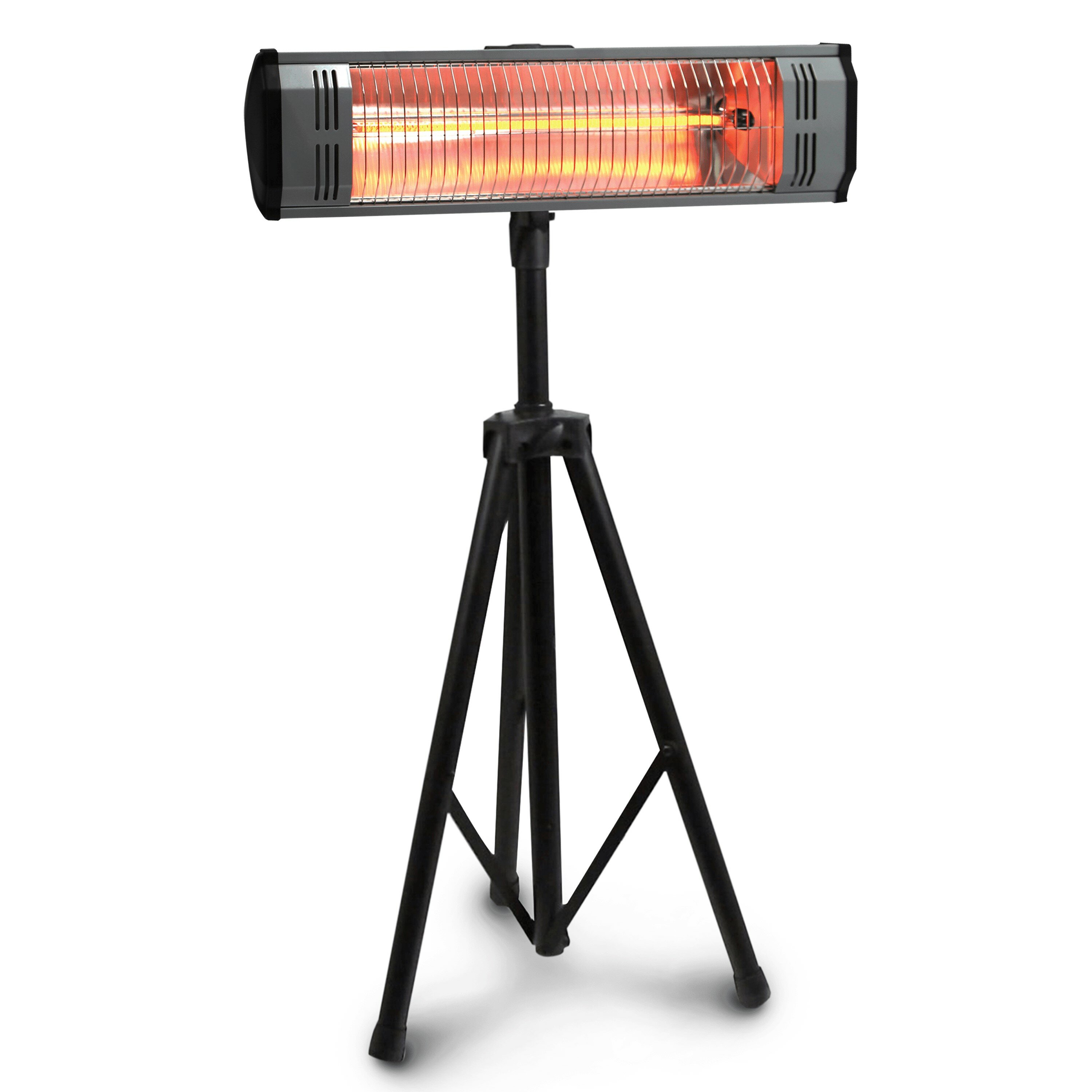 6 heating levels up to 20 m² Remote control and wall bracket Infrared heat Patio heater Black incl blumfeldt Gold Fever Smart App control Bluetooth Infrared radiant heater 2000 W