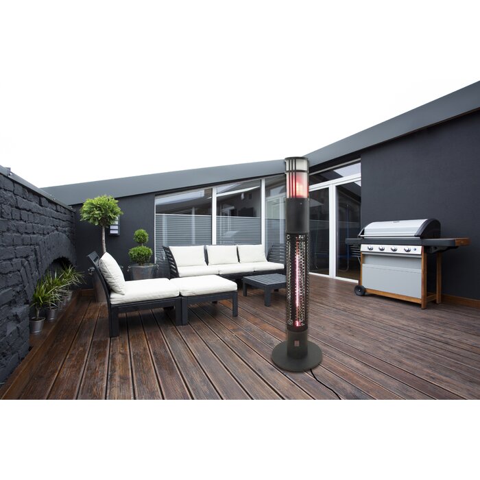 Portable Infrared 1500 Watt Electric Standing Patio Heater