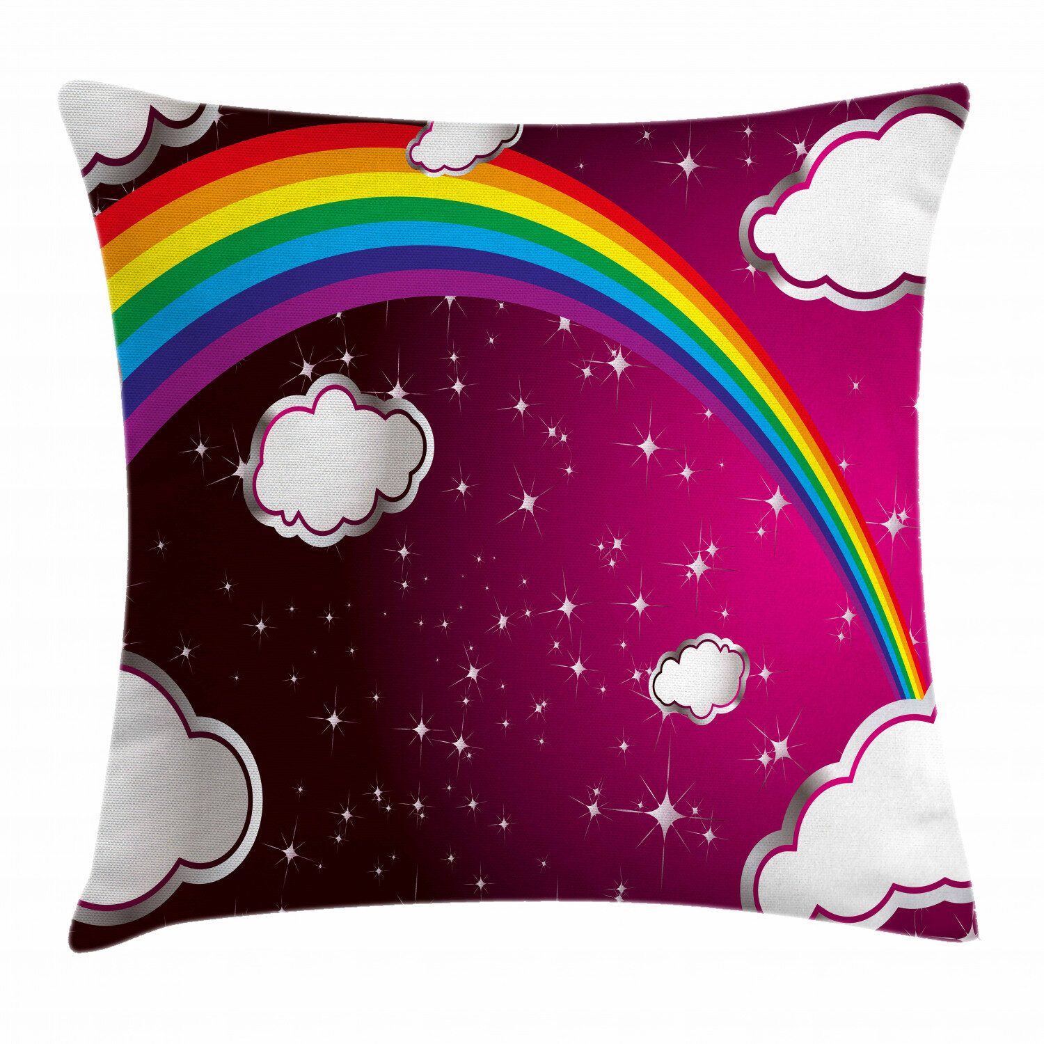 rainbow colored throw pillows