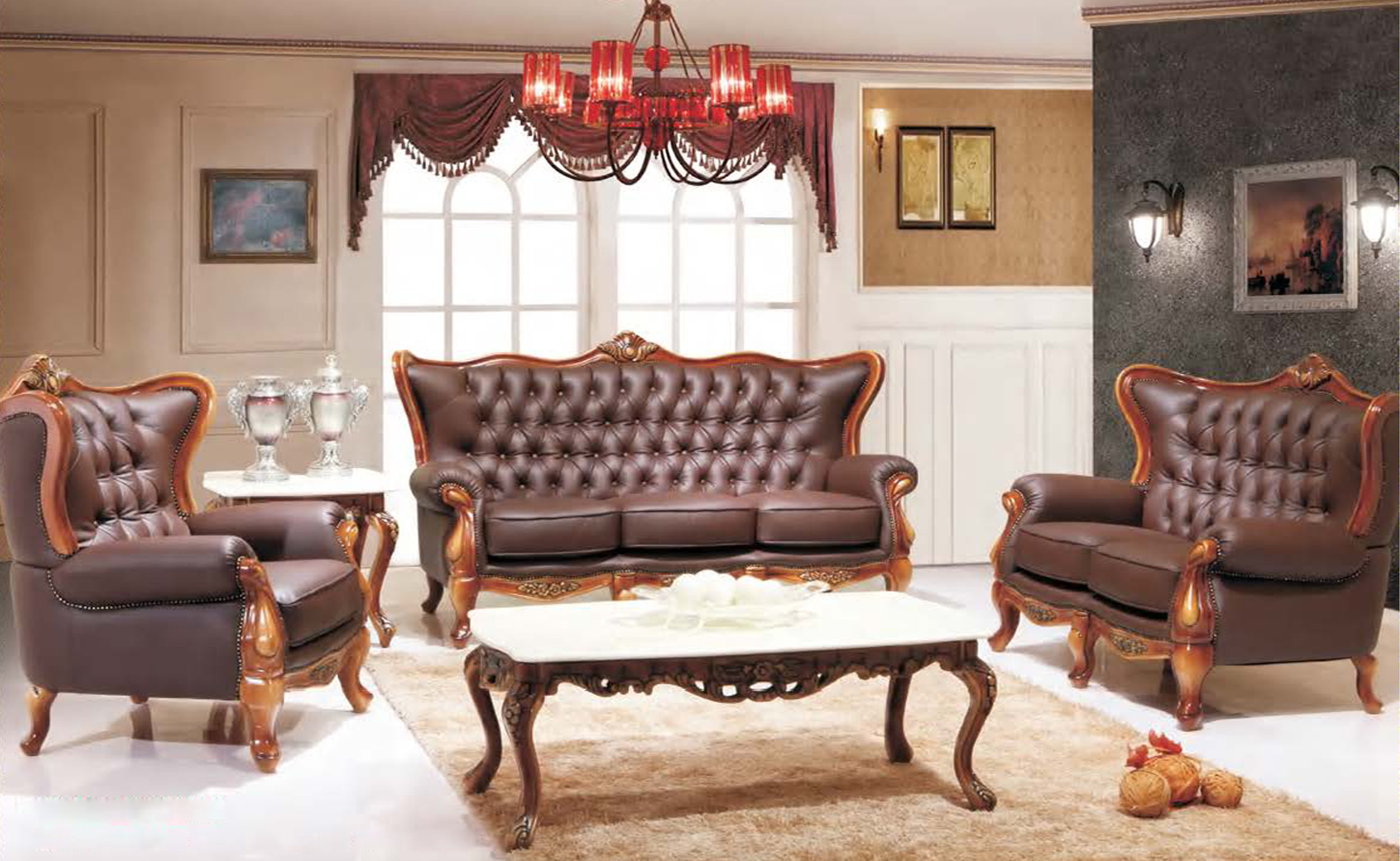 Bloomsbury Market Akshara 3 Piece Genuine Leather Living Room Set Wayfair