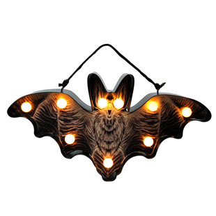 Indoor Black Cat Bat Decor You Ll Love Wayfair Lighted Black Bat Decorative Accent
