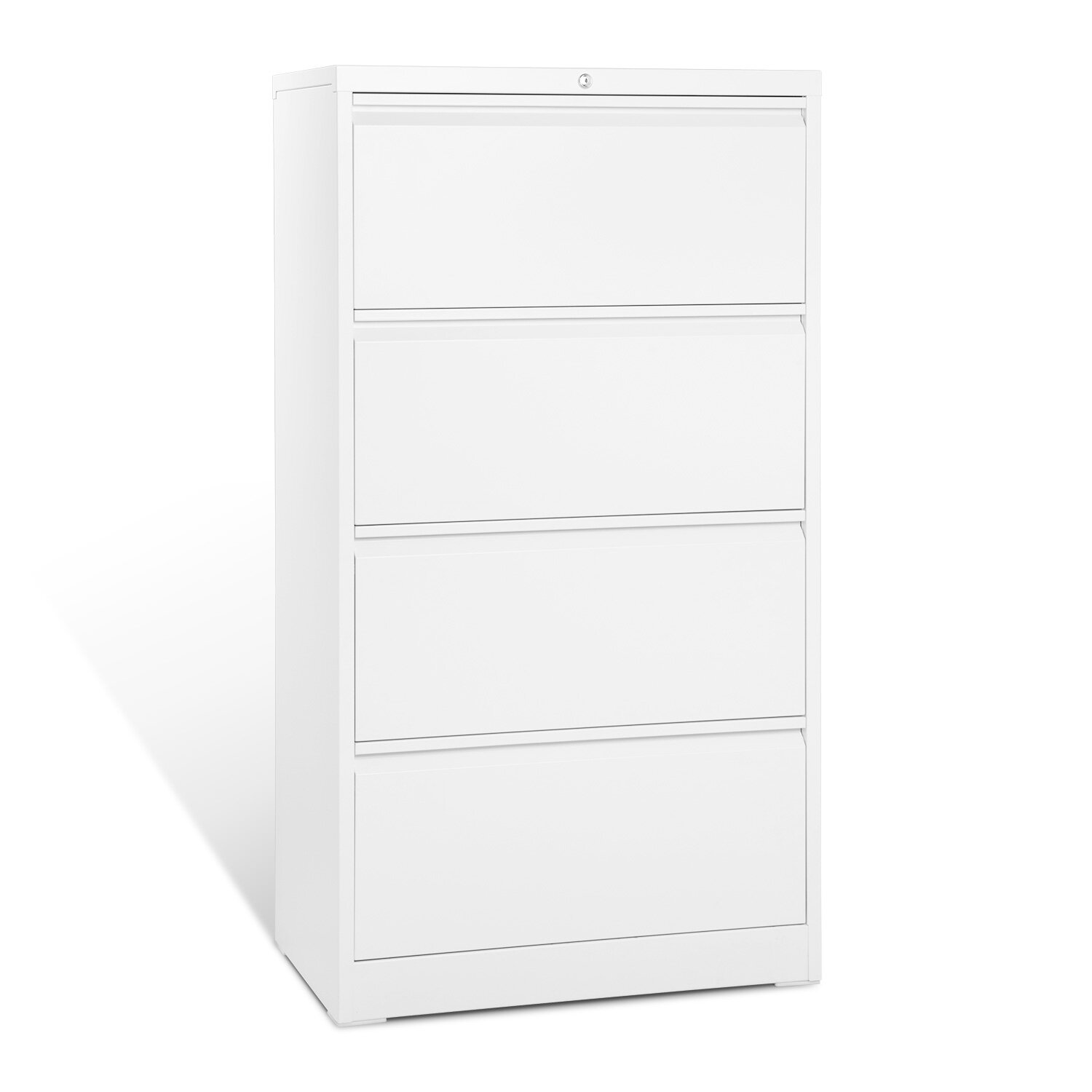 Inbox Zero 4 Drawer Folding Lateral File Cabinet White Carton Wayfair Ca