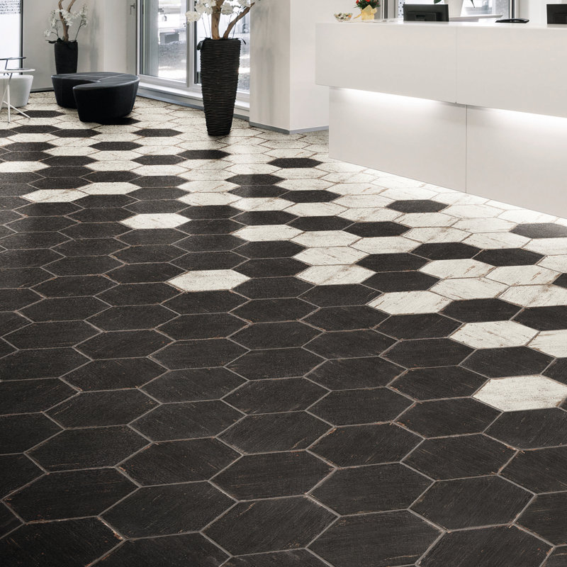 Elitetile Rama 14 X 16 Porcelain Honeycomb Mosaic Wall Floor Porcelain Honeycomb Mosaic Wall Floor