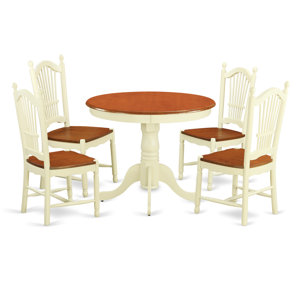 5 Piece Dining Set by East West Furniture