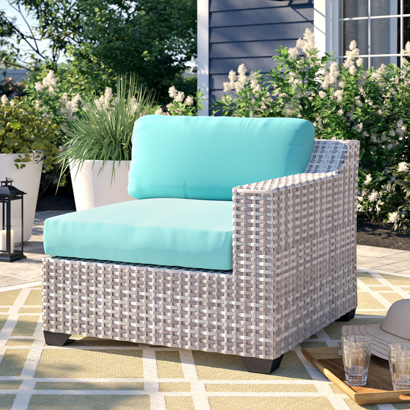 Sol 72 Outdoor Falmouth Patio Loveseat With Cushions Reviews