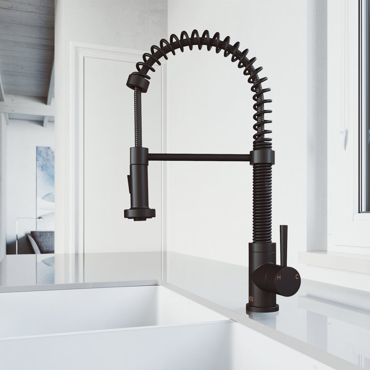 Edison Pull Down Single Handle Kitchen Faucet with Optional Soap Dispenser