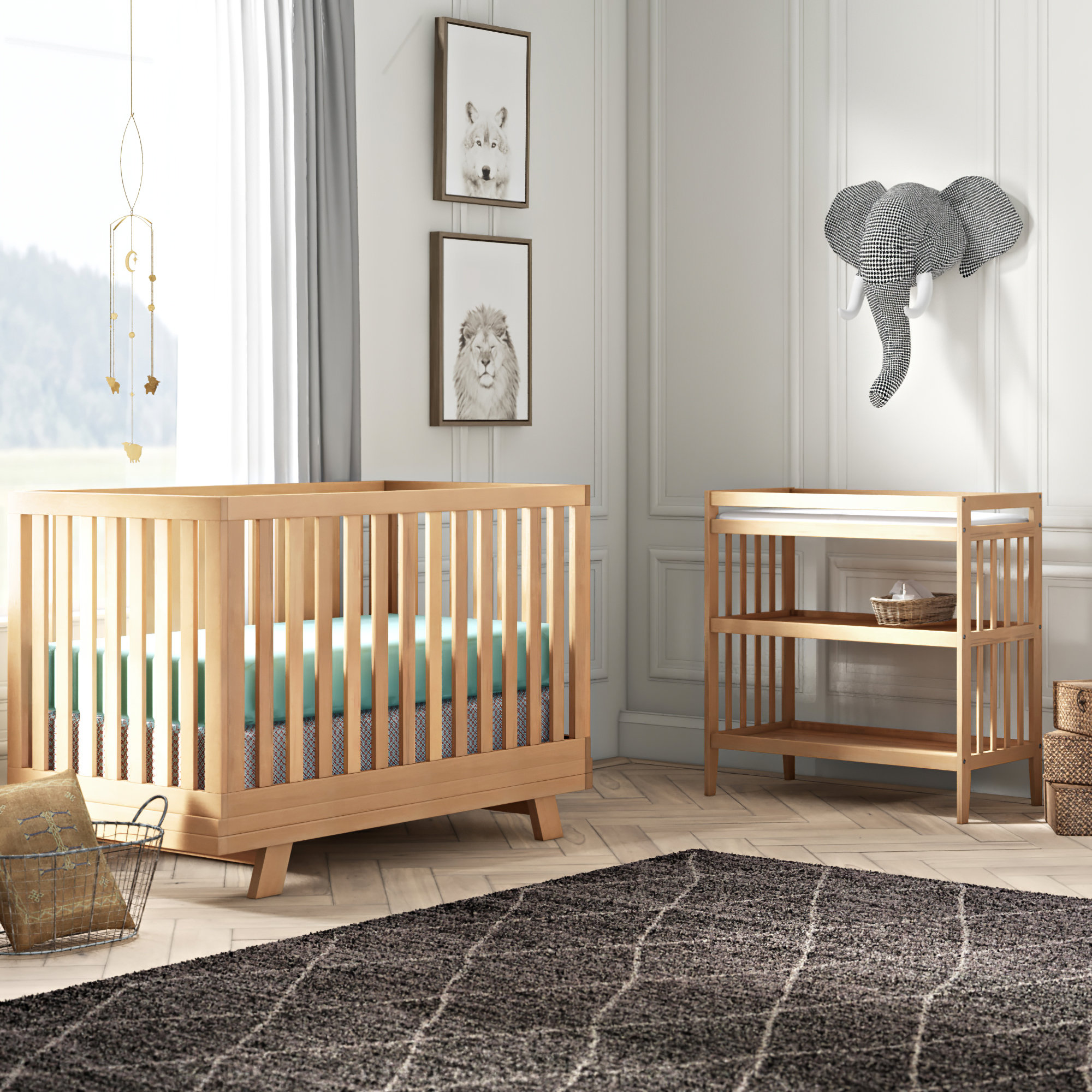 cream nursery furniture
