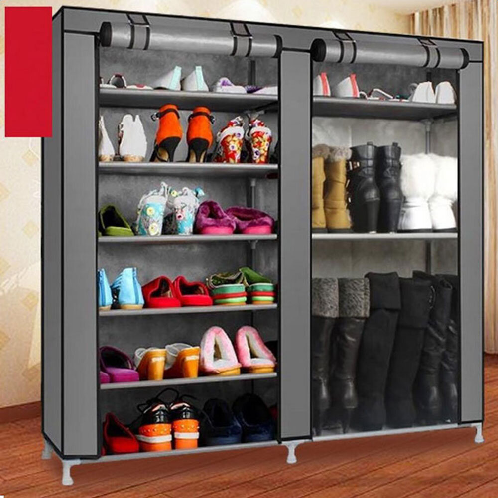 Rebrilliant Closet Rack Shelf Organizer 27 Pair Shoe Storage Cabinet Reviews Wayfair