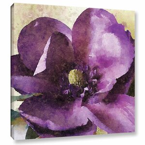 Purple Spring Rhapsody Painting Print on Wrapped Canvas