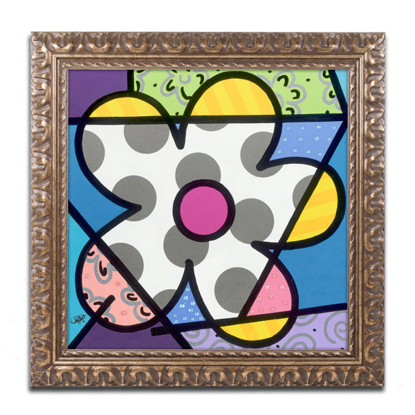 Trademark Art Big Flower Iii By Roberto Rafael Framed Painting