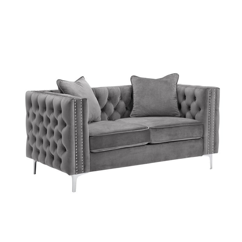 House Of Hampton Marti Hickory Modern 2 Piece Living Room Set Reviews Wayfair