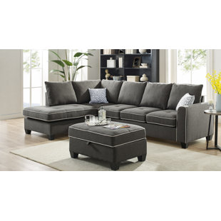 Go to store & view more images Whitehaven Reversible Sectional with Ottoman by Ebern Designs