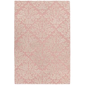 Boothe Hand-Tufted Pink/Ivory Area Rug