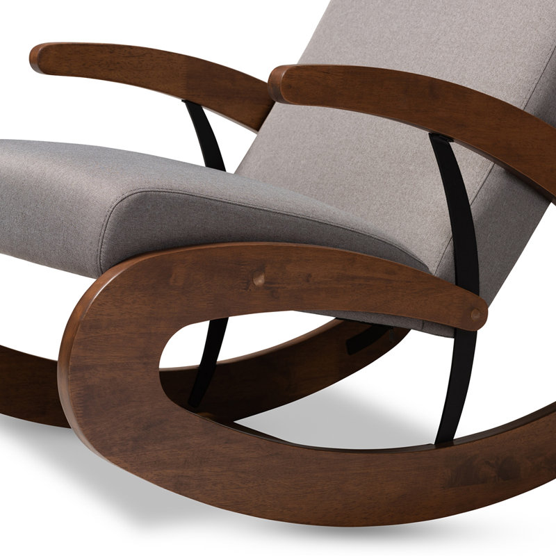 modern rocking chair with ottoman