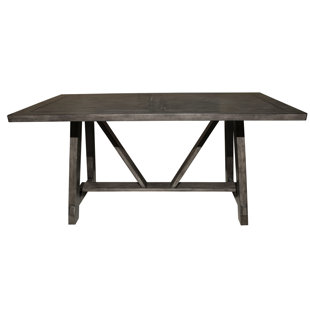 60 Inch Dining Table Wayfair Leming Farmhouse Style Trestle Dining Table