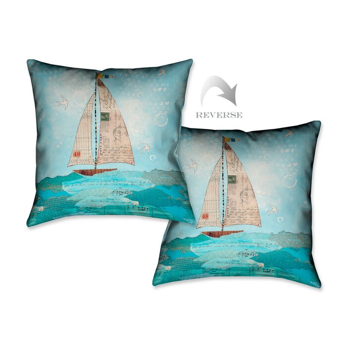 Lauralhome Coastal Notes I Throw Pillow Wayfair Ca