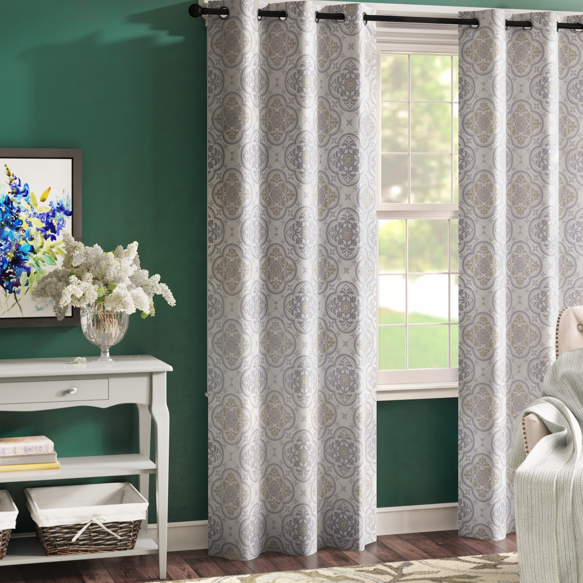 Mobel Wohnen Bianca 84 Inch Minimal Room Darkening Grommet