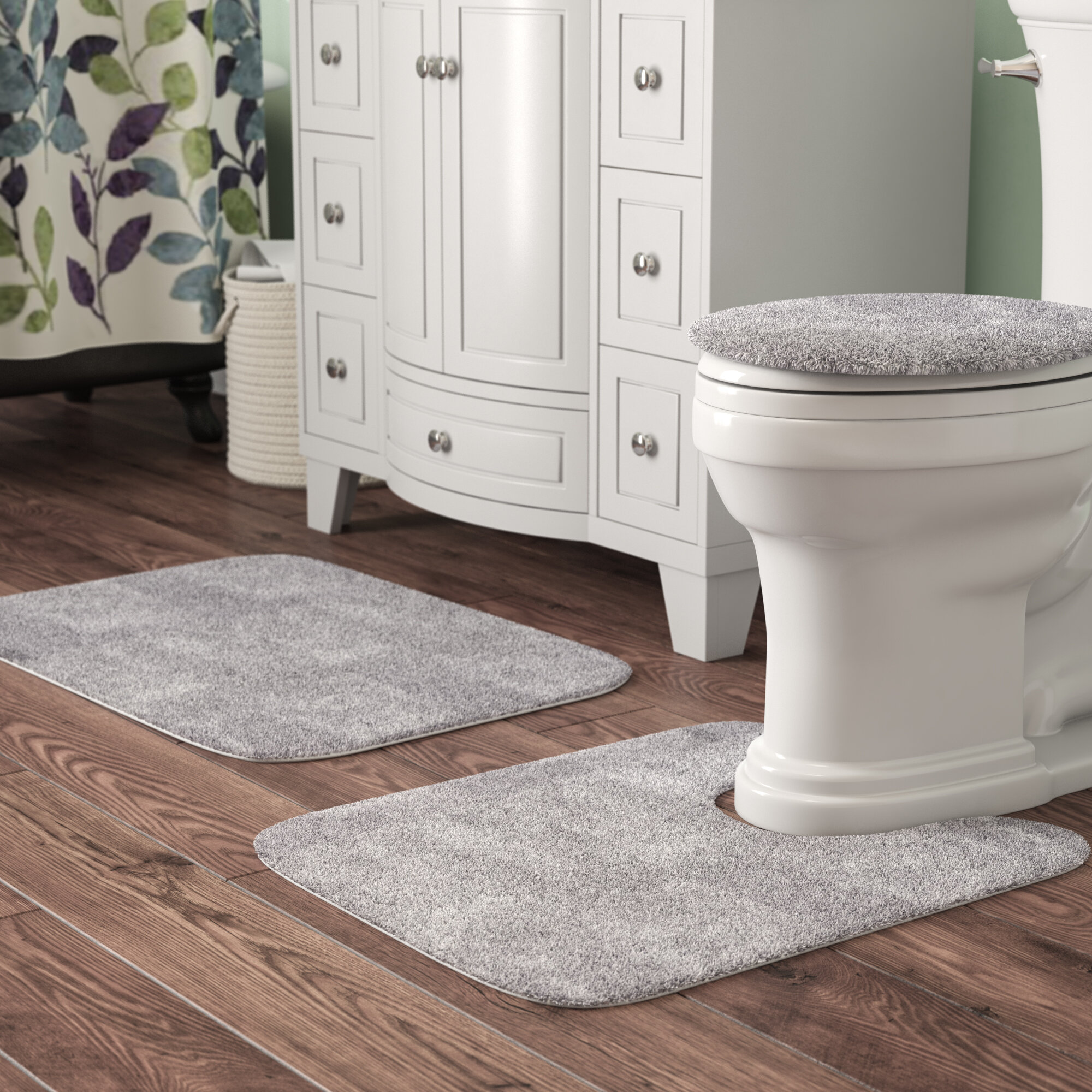 brown bathroom rug sets