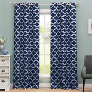 Short Navy Curtains Wayfair Quickview