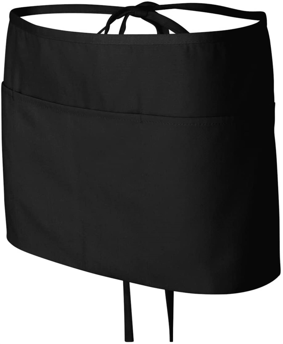 4 new waitress waiter server 3 pocket waist apron black 100% commercial grade! 