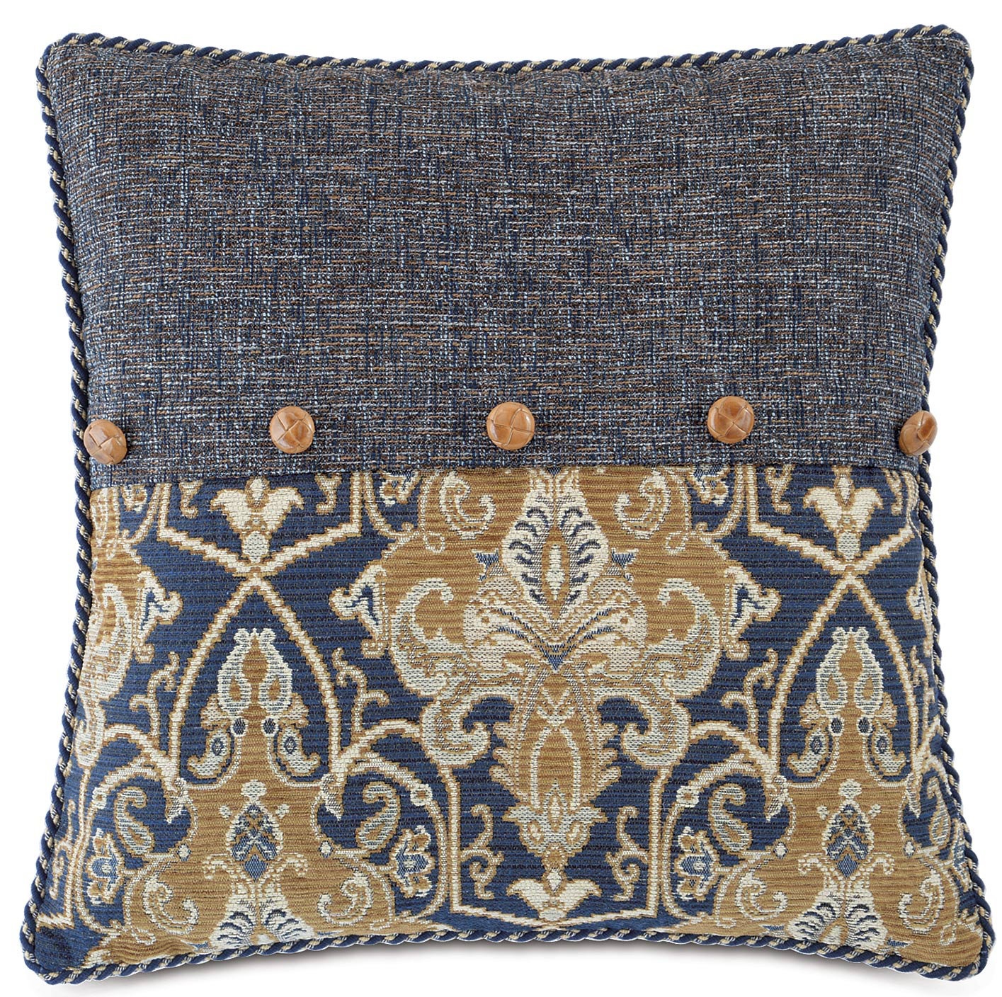 Eastern Accents James Button Applique Jewel Throw Pillow Wayfair