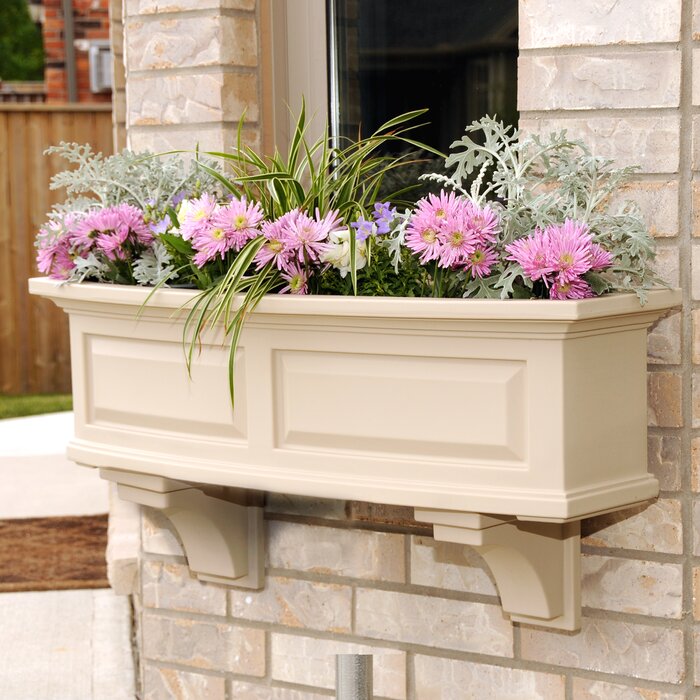 Mayne Inc. Nantucket Self Watering Plastic Window Box Planter & Reviews ...