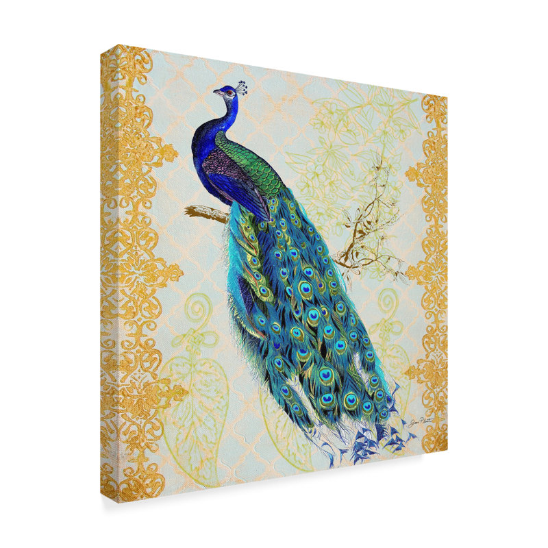 World Menagerie Beautiful Peacock Acrylic Painting Print On