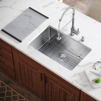 Mrdirect All In One Stainless Steel 31 25 X 20 5 Double Basin Undermount Kitchen Sink With Faucet Wayfair