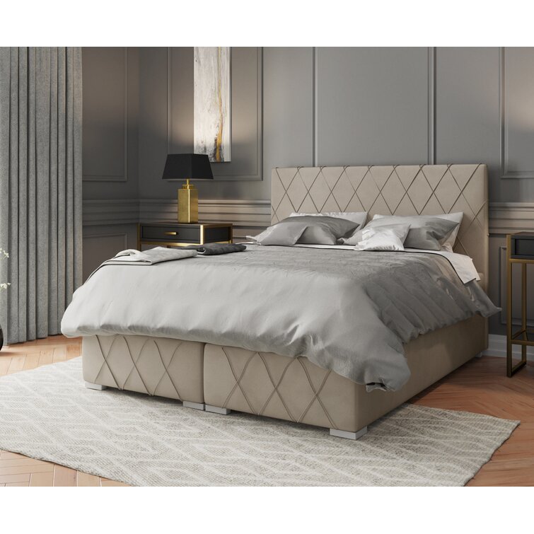 Etta Avenue Boxspringbett Kenneth Mit Topper Und Stauraum Bewertungen Wayfair De