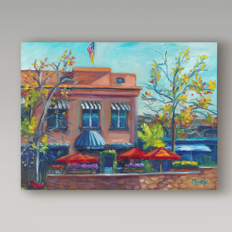 Trademark Art Al Fresco Oil Painting Print On Wrapped Canvas