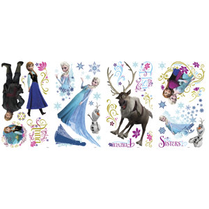36 Piece Disney Frozen Characters Wall Decal Set