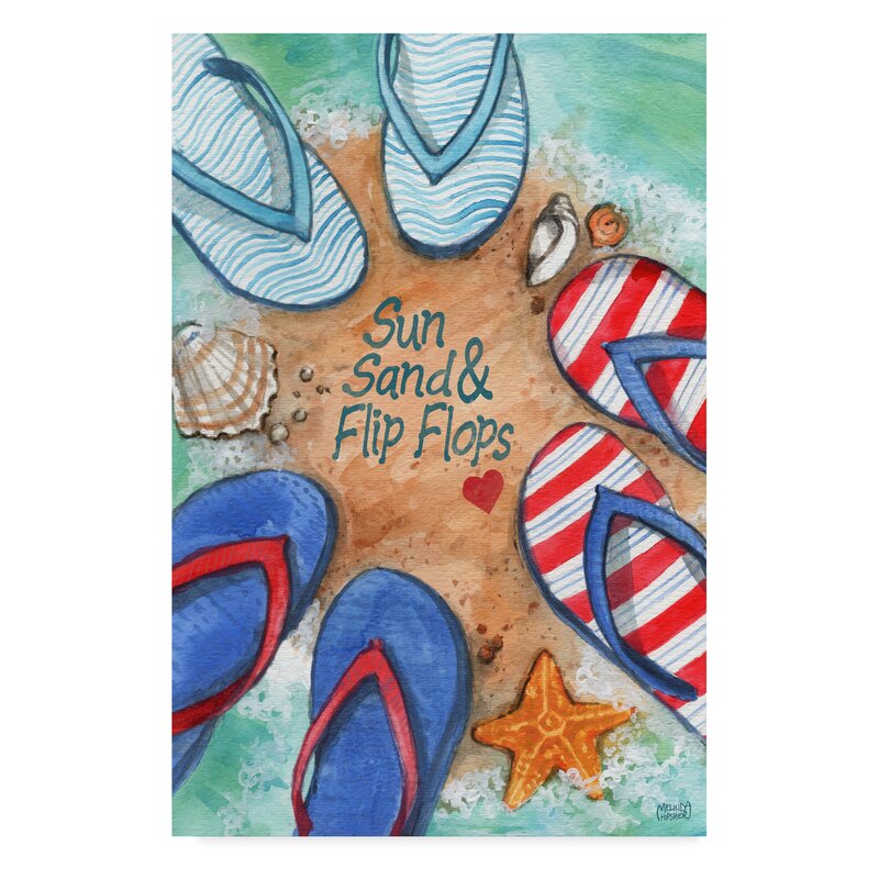 flip flop paintings on canvas