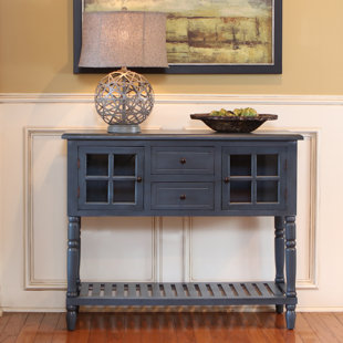 Navy Blue Lacquered Credenza Reviews Cb2