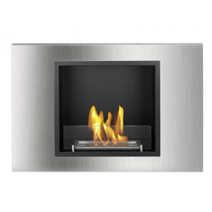 Lima Recessed Ventless Wall Mount Ethanol Fireplace by Ignis Products