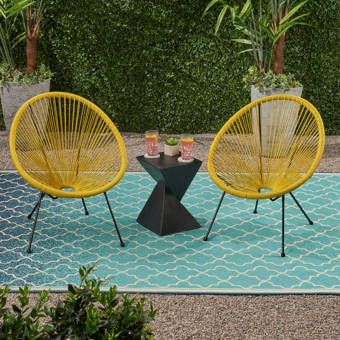 Bayou Breeze Shelie Rattan Restaurant Patio Chair Wayfair
