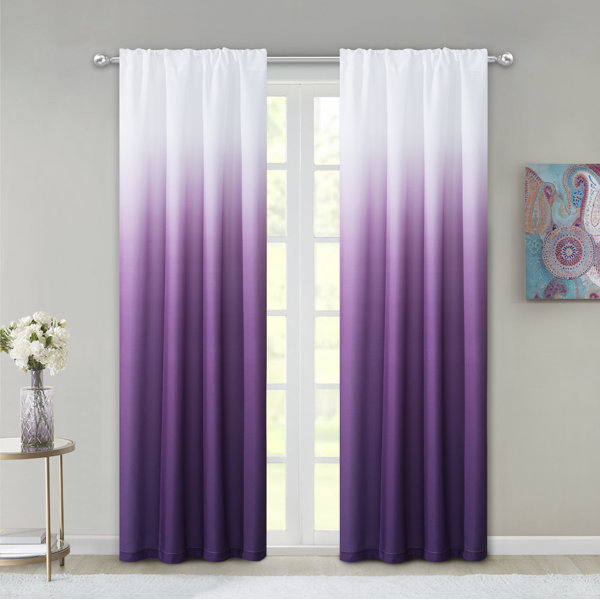 Purple Ombre Curtains Wayfair