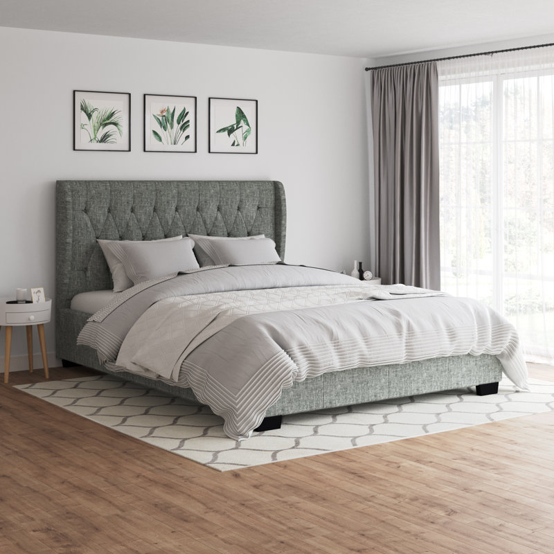 Latitude Run Casey Mai Tufted Upholstered Low Profile Storage Platform Bed Wayfair