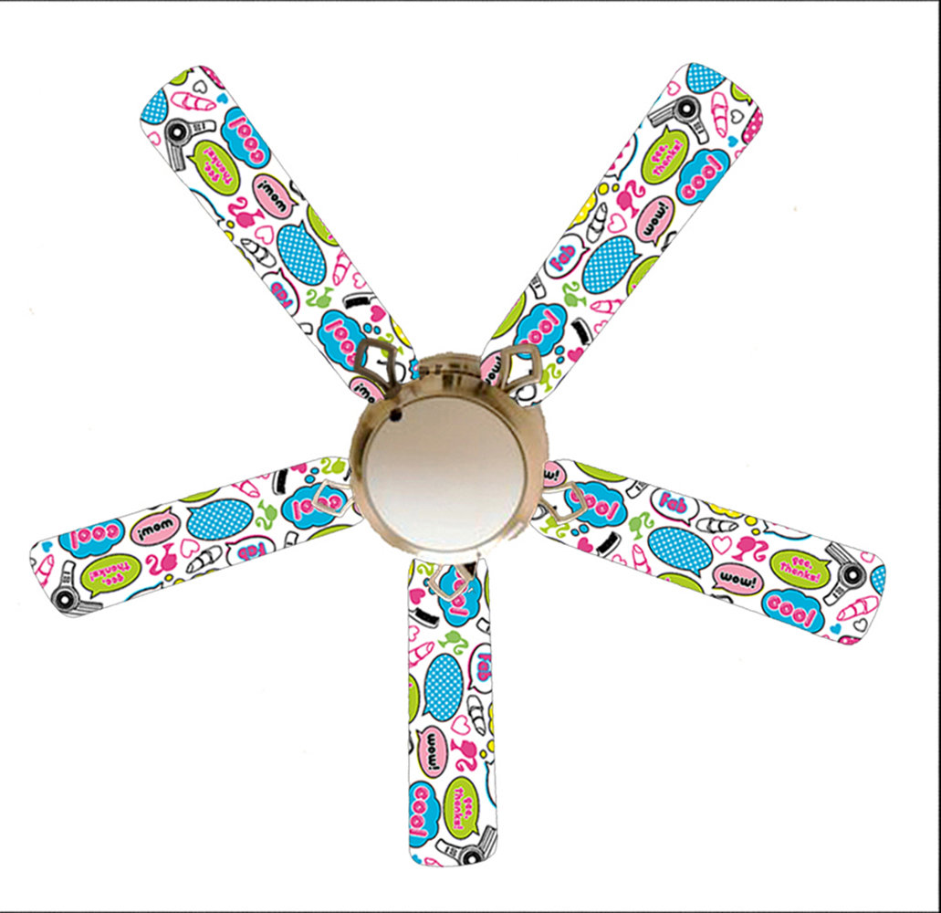 888 Cool Fans 52 Barbie Says 5 Blade Ceiling Fan Light Kit