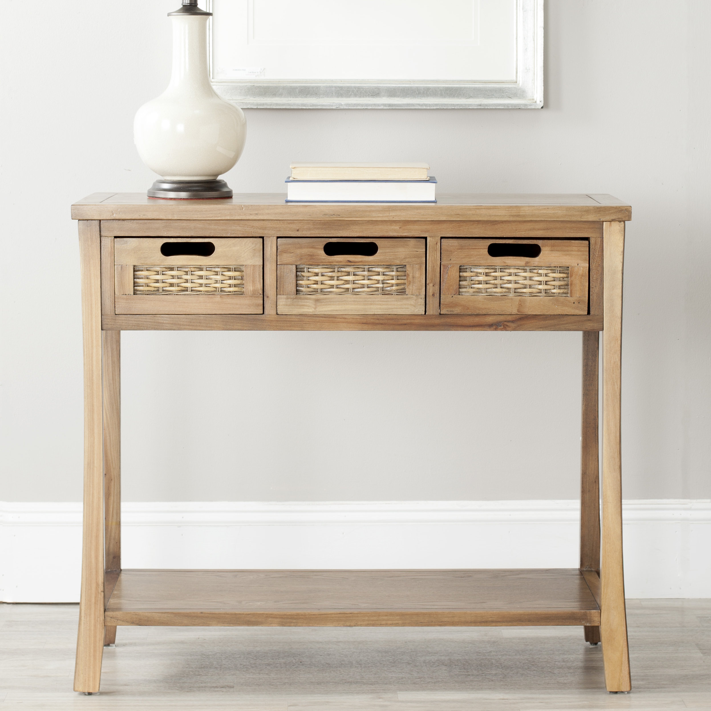 August Grove® 33.9'' Solid Wood Console Table & Reviews | Wayfair