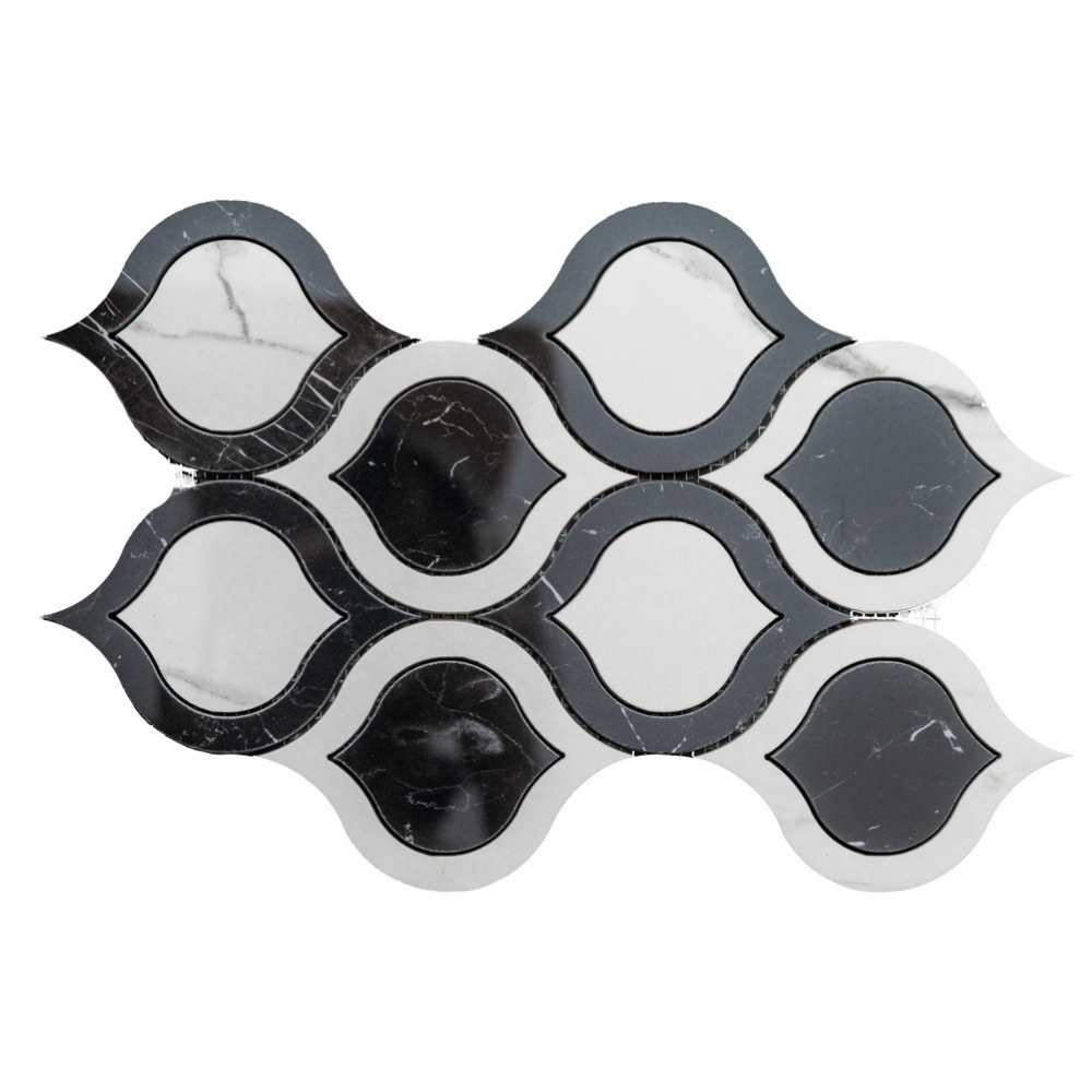 Long Island Mosaics & Tile Stately Celine Porcelain Novelty Mosaic Wall