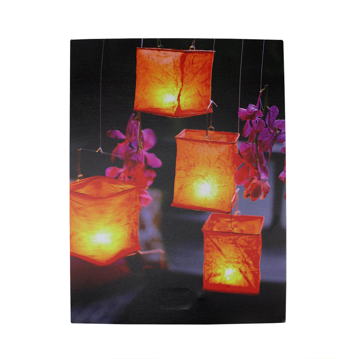 lighted lanterns