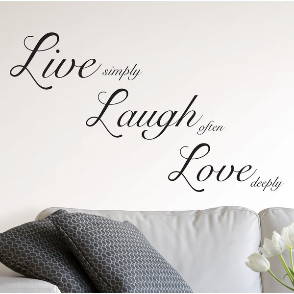 Ebern Designs Live Laugh Love Wall Decal Reviews Wayfair