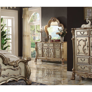 Perales 7 Drawer Combo Dresser with Mi..
