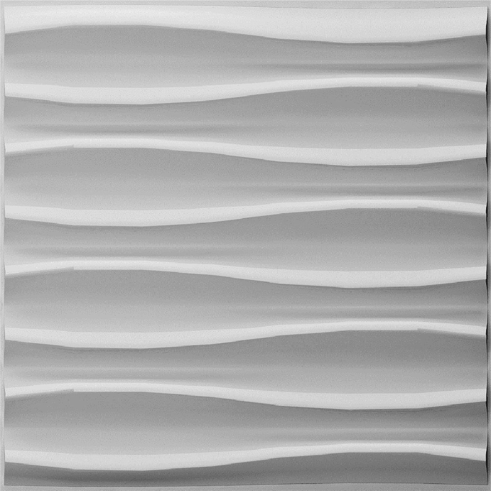 E Joy 19 7 X 19 7 Bamboo Wall Paneling In White Wayfair
