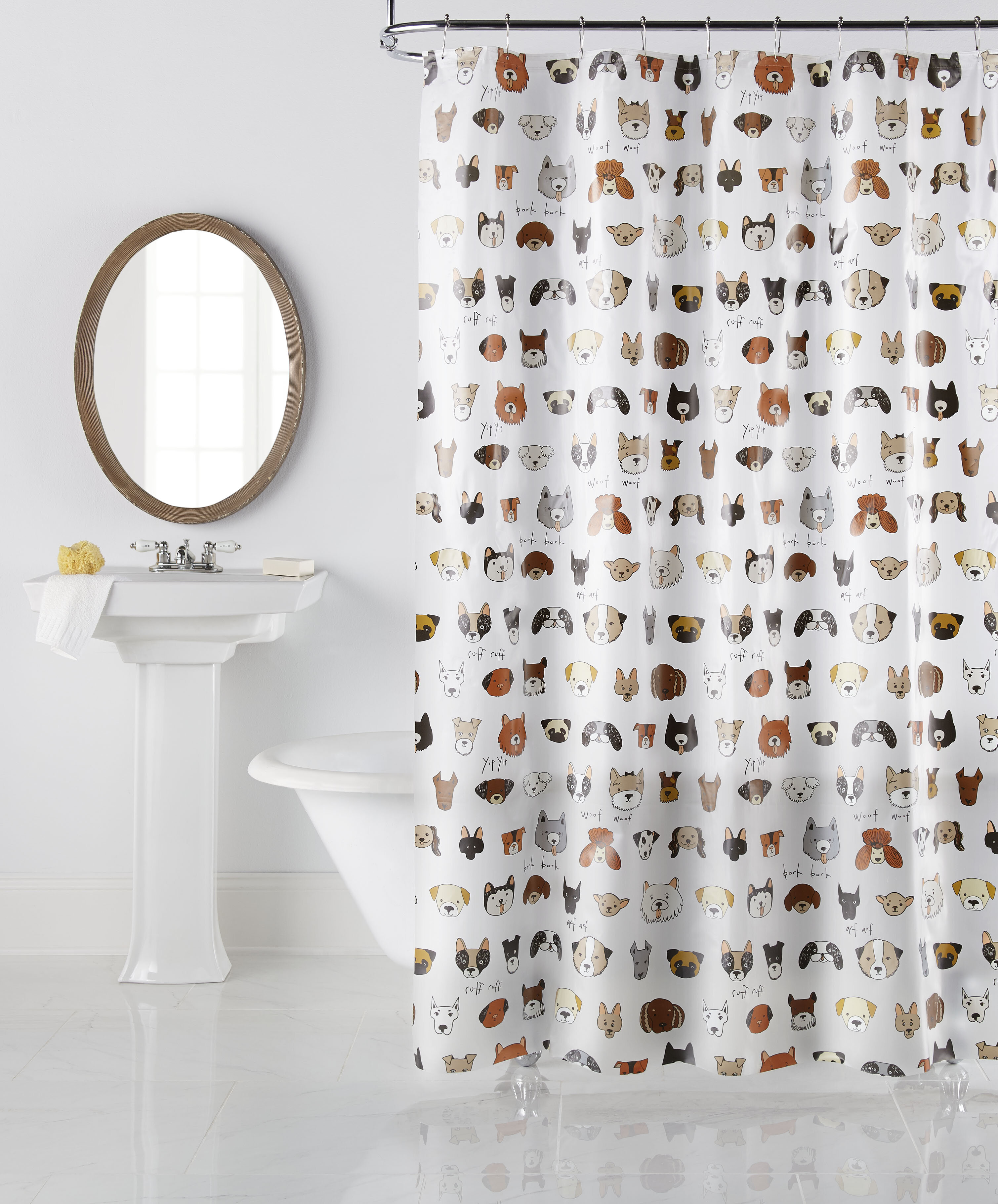 varennes bark bark vinyl single shower curtain hooks