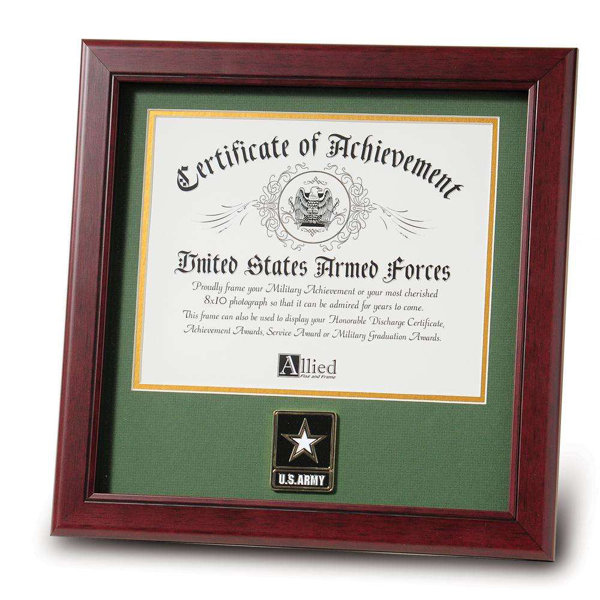 Officially Licensed 14 X 11 Perfect for Home or Office! United States Army Featuring the Army Seal and Oath on a Parchment Background Framed Print